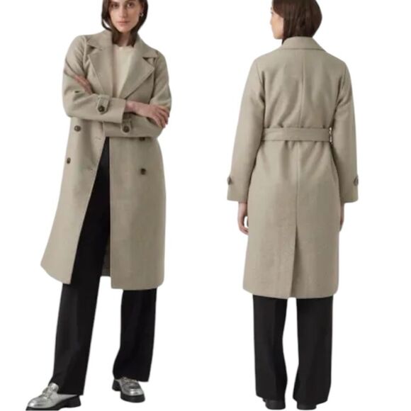 Vero Moda Fortune Long Trench Coat Size 18 - Picture 1 of 6